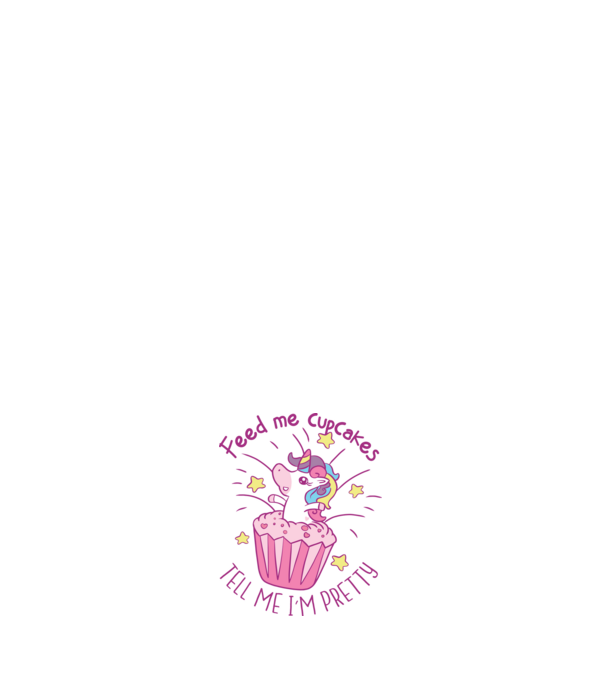 Unicorn Muffin model roz deschis pe tricou