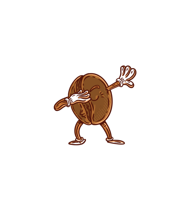 Cafea DAB model gri pe tricou