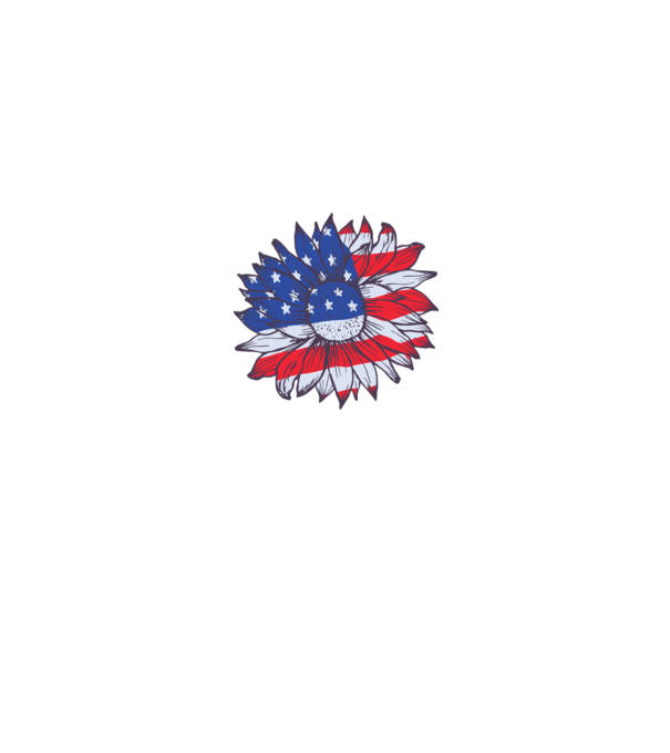 Floarea-soarelui americană Usa Sunflower model alb pe tricou