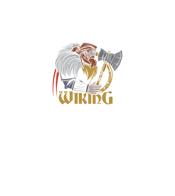 Viking model negru pe tricou