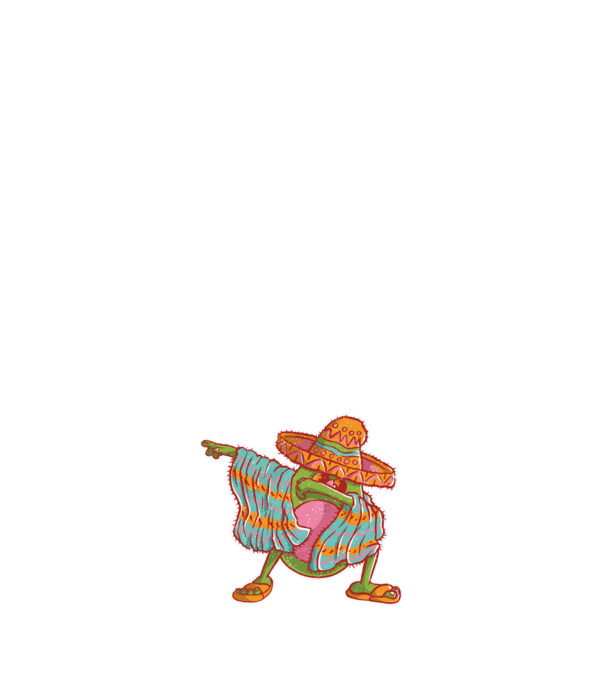 Avocado mexican DAB model albastru închis pe tricou