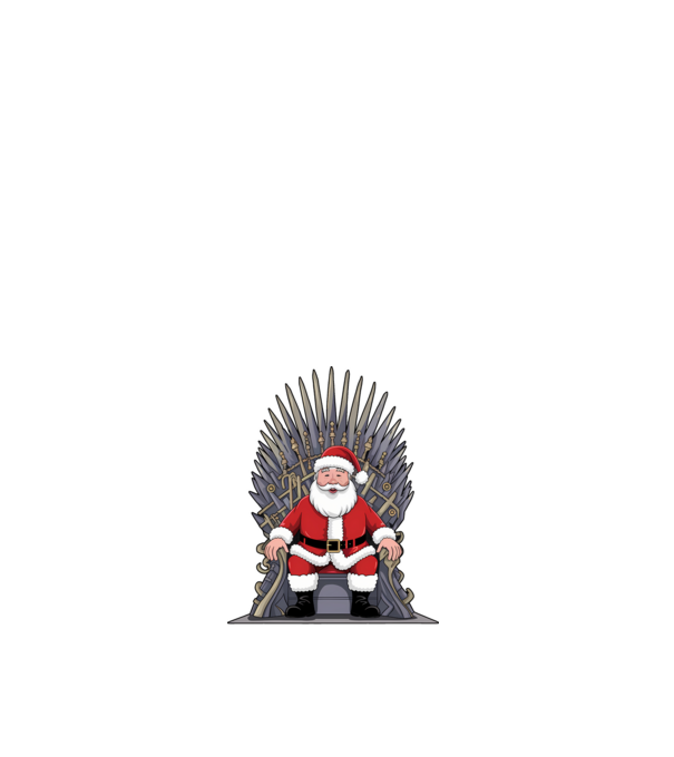 Christmas is Coming Negru model alb pe tricou