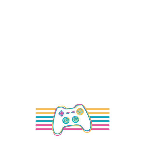 Gamer Controler Retro model negru pe tricou