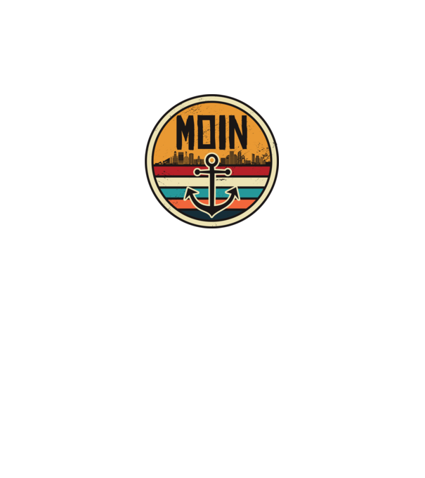 Ancoră Moin model gri pe tricou