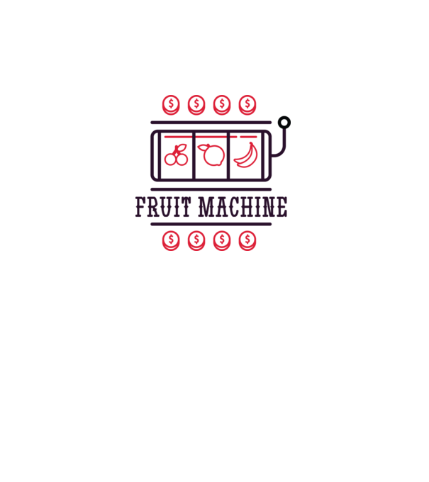 Fruit Machine Slot Machine model alb pe tricou
