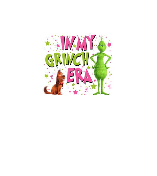 In my Grinch era model turcoaz pe tricou