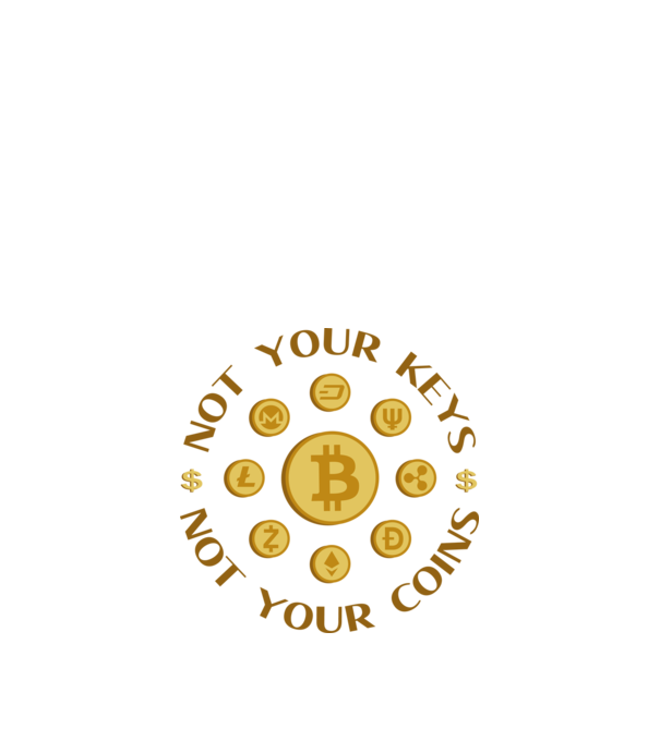 Criptomonede model alb pe tricou