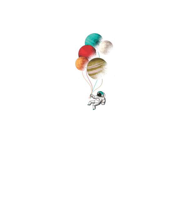 Astronaut Balloons baloane astronaut model negru pe tricou