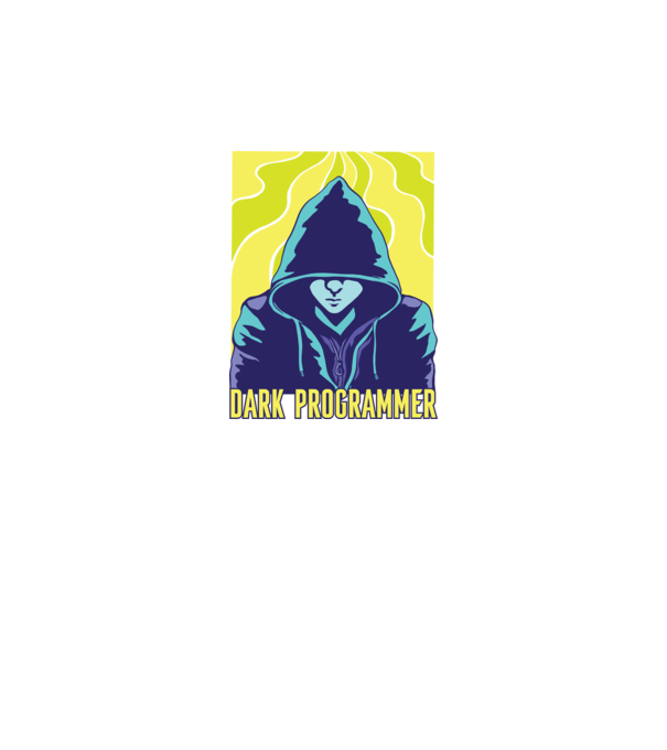 Dark Programmer model negru pe tricou