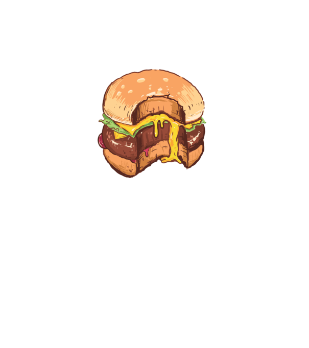Hamburger model turcoaz pe tricou