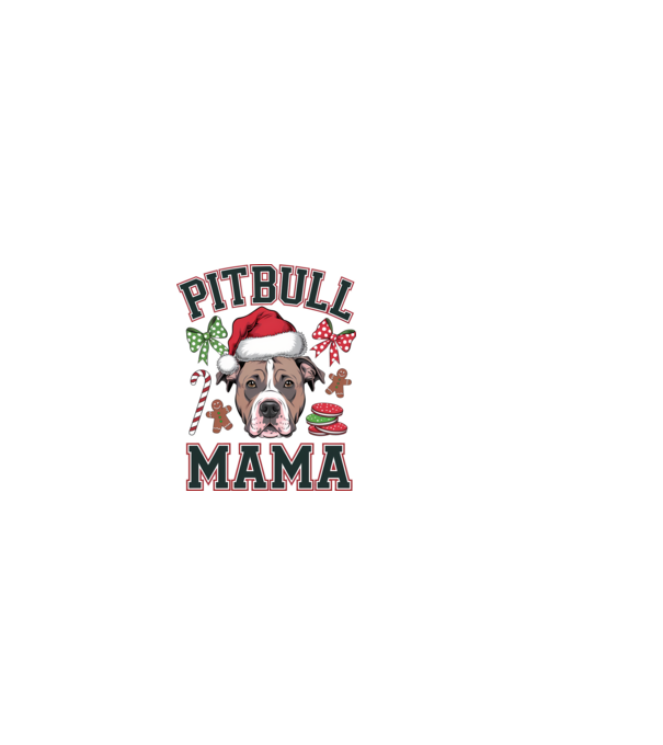 Pitbull Mama model alb pe tricou