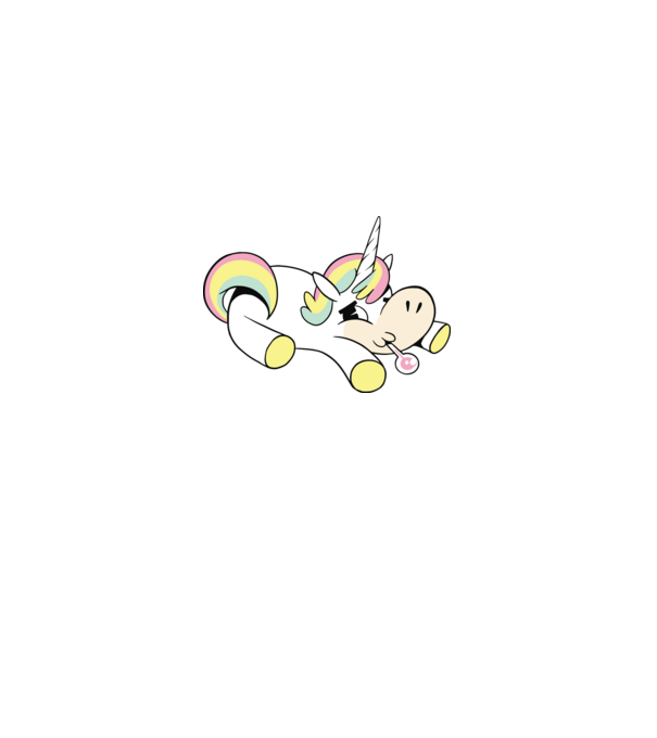 Unicorn bolnav model albastru regal pe tricou