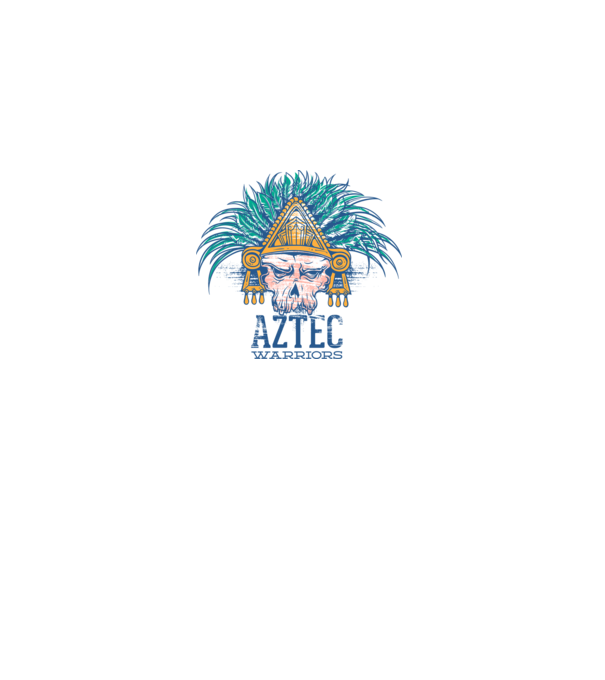 Aztec Warriors model alb pe tricou
