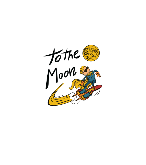 To the Moon Bitcoin model negru pe tricou