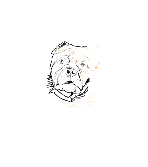 Cap Pitbull model negru pe tricou