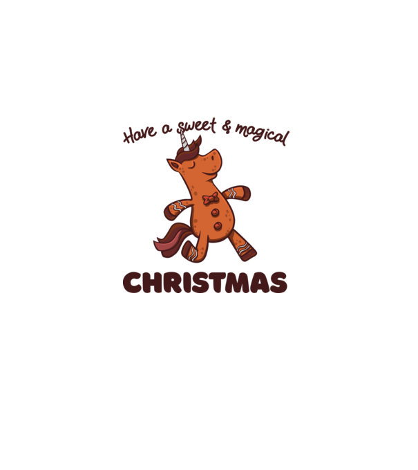 Have a sweet and magical Christmas model alb pe tricou