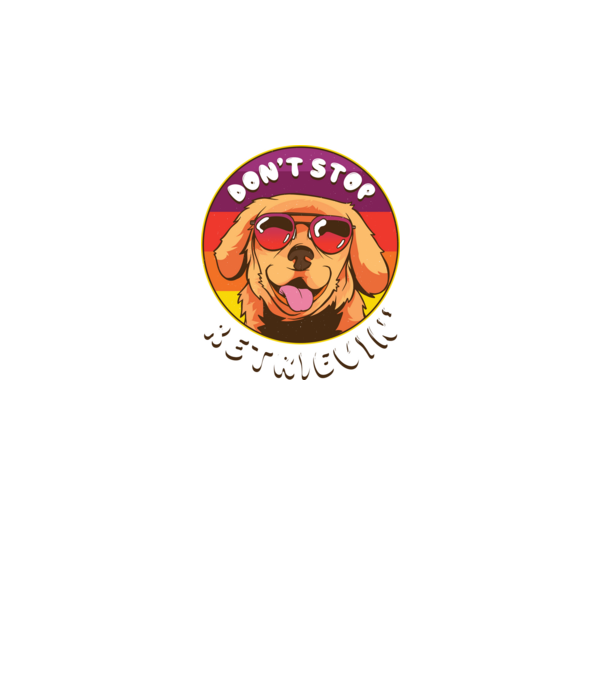 'Don''t stop Retrievin''' model negru pe tricou