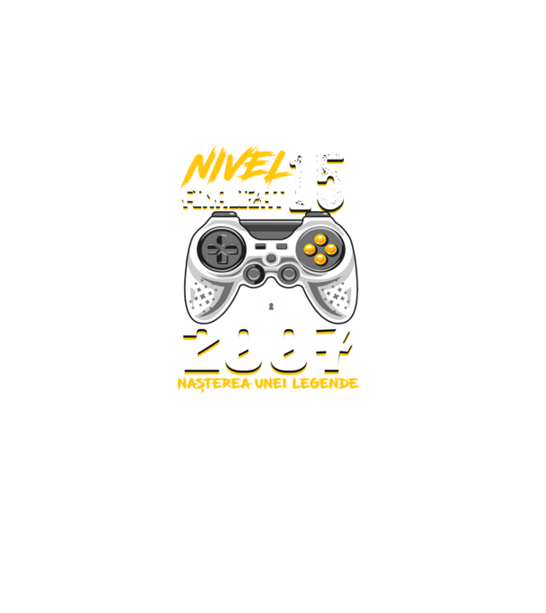 Nivel 15 finalizat. 2007 nașterea unei legende model negru pe tricou