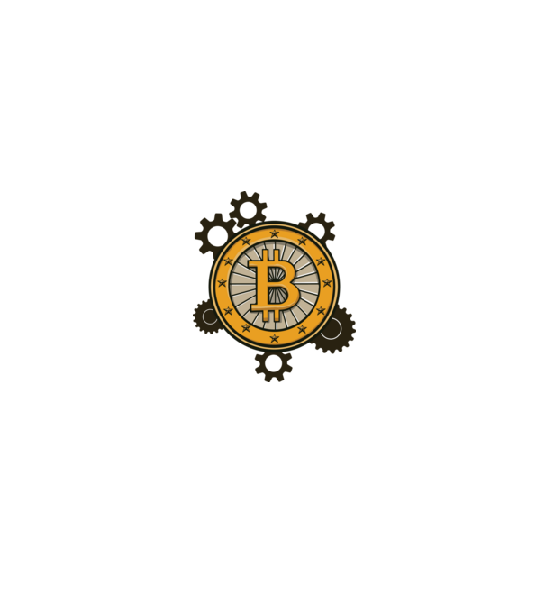 Mecanică Bitcoin model alb/roșu pe tricou