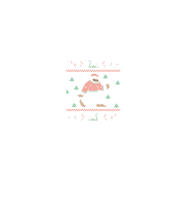 Ugly Sweater Yeti model negru pe tricou