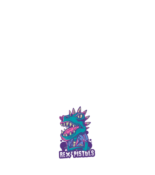 Rex Pistols model negru pe tricou