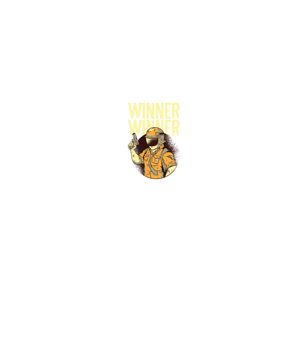 Winner Winner Chicken Dinner PUBG tricou model negru pe tricou