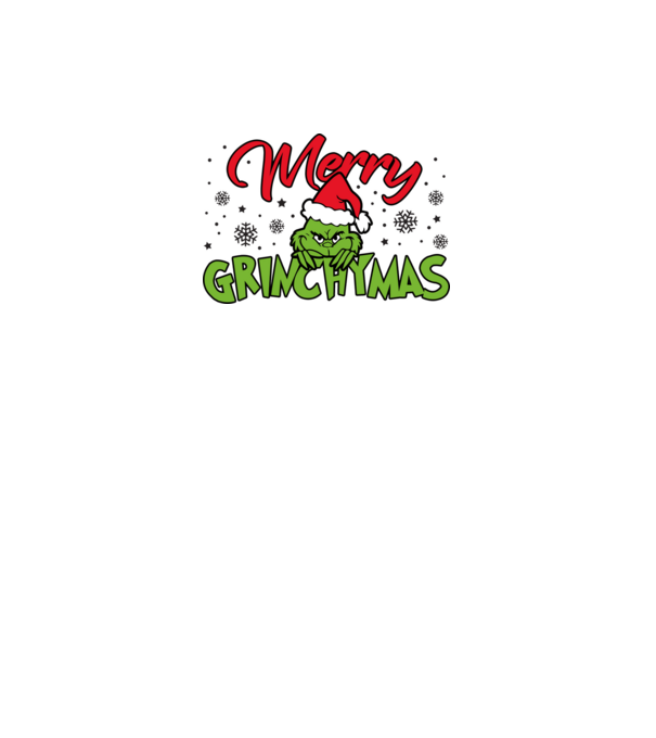 Merry Grinchymas - Grinch model negru pe tricou