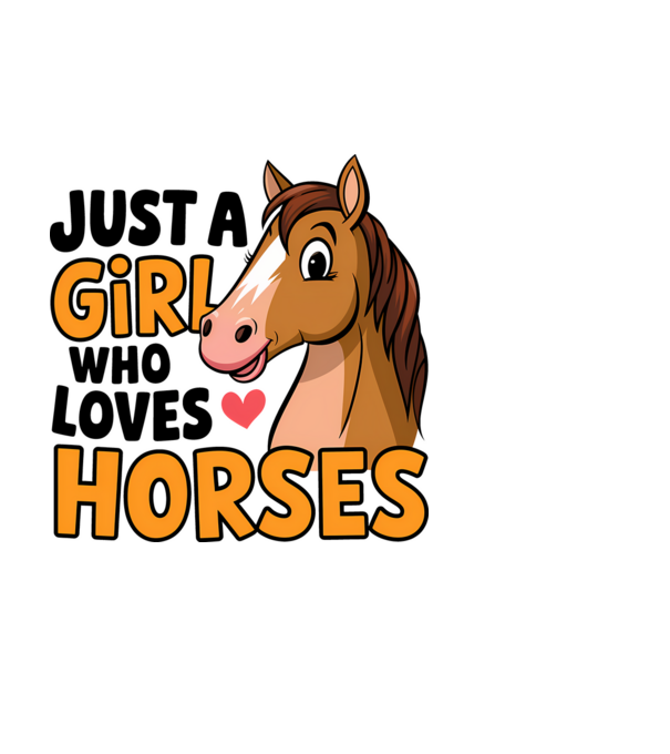 Just a girl who loves horses Alb model alb pe tricou