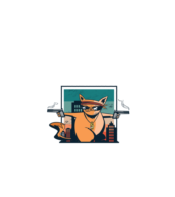 Pew Pew Pew Madafakas Pisică model negru pe tricou