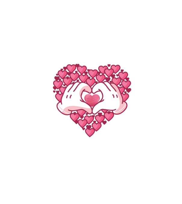 'Inimi îndrăgostite pentru Valentine''s Day' model albastru închis pe tricou