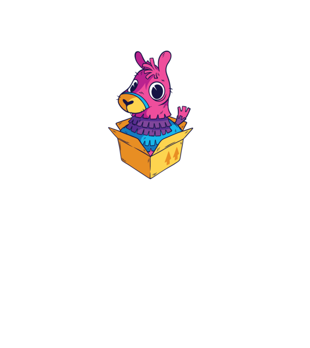 Fortnite Llama model albastru regal pe tricou