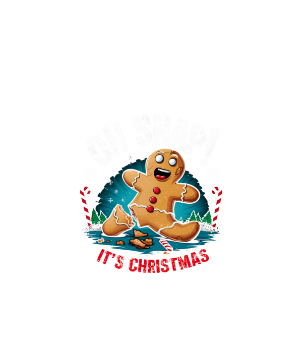 Oh snap! It's christmas Negru model negru pe tricou