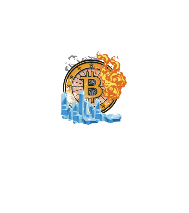 Logo Bitcoin model negru pe tricou