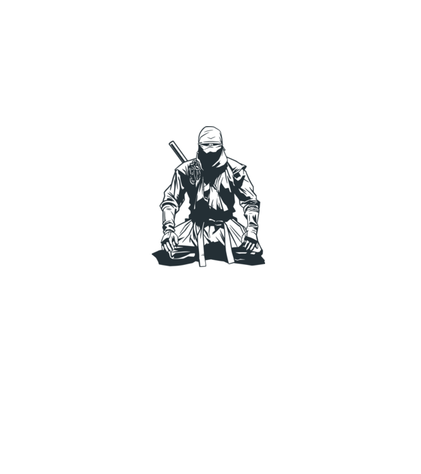 Ninja model turcoaz pe tricou
