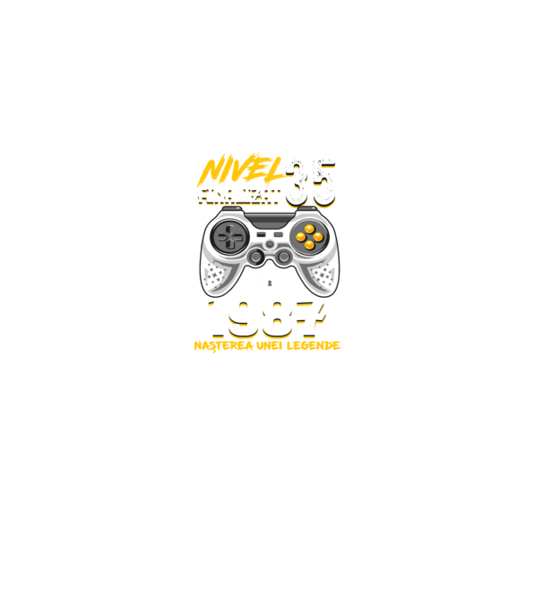 Nivel 35 finalizat. 1987 nașterea unei legende model negru pe tricou