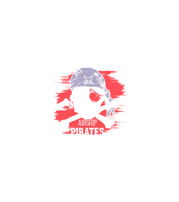 Airship Pirates - Pirat model negru pe tricou