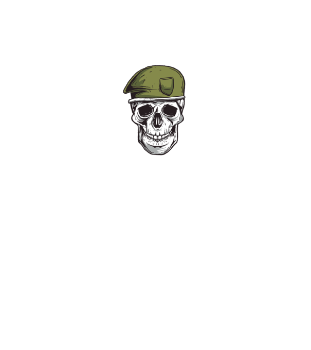 Craniu Soldat model negru pe tricou