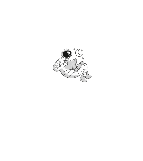 Lectură Astronaut model verde pe tricou