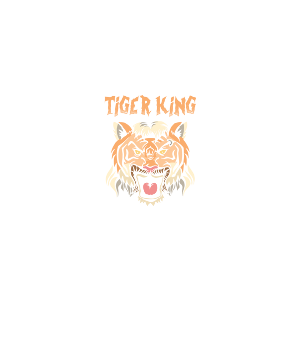 Tiger King model negru pe tricou