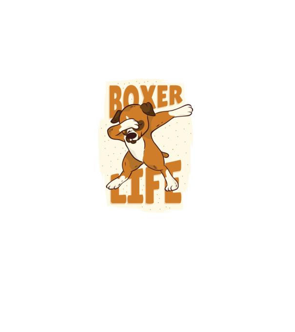 Boxer Life DAB model albastru închis pe tricou