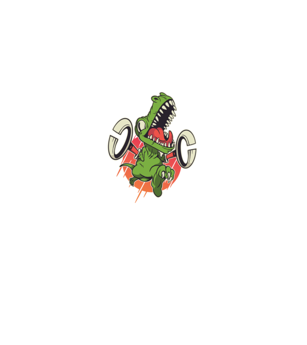 Dinozaur T-rex model gri pe tricou