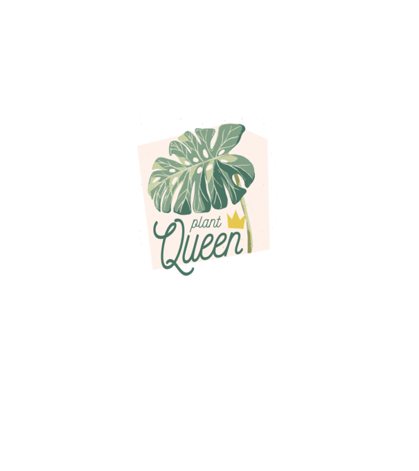 Plant Queen model alb pe tricou