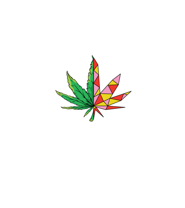 Frunză de marijuana model gri pe tricou