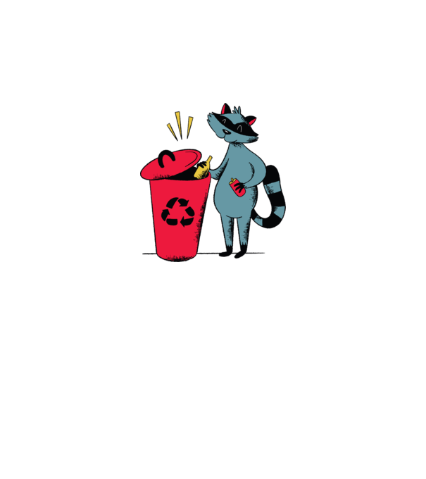 Reciclare Raton model gri pe tricou