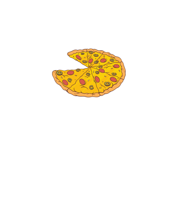 Felii de pizza Cuplu model alb pe tricou