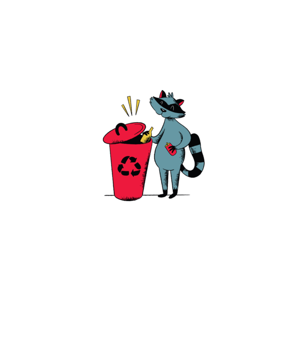 Reciclare Raton model gri pe tricou