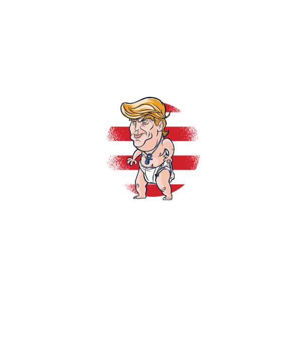 Trump Baby tricou amuzant model albastru regal pe tricou