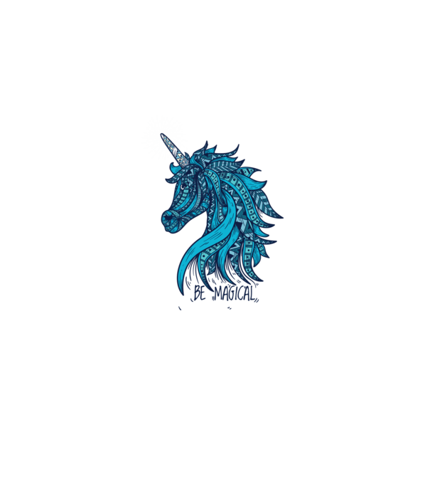 Unicorn magic model alb pe tricou