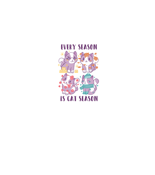 Every Season is Cat Season model gri pe tricou