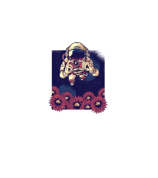 Astronaut Fotograf model negru pe tricou